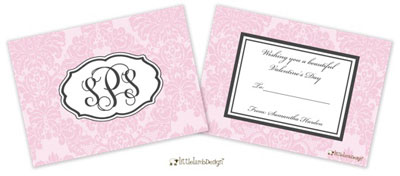 Little Lamb - Valentine's Day Exchange Cards (Damask) Little Lamb - Valentine's Day Exchange Cards (Damask)